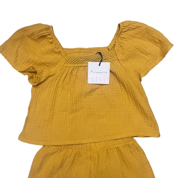 NWT Love Squared Youth Matching Top Shorts Set - Picture 3 of 5
